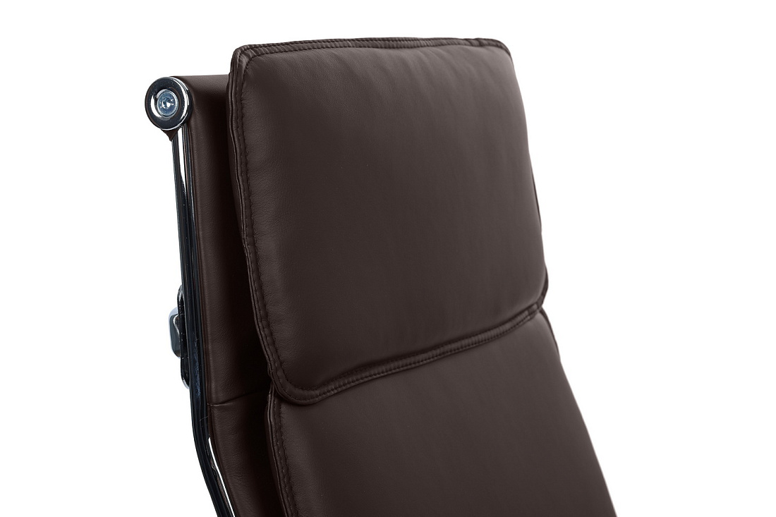 кресло руководителя rv chair dil 6018h тёмно-коричневая экокожа фото